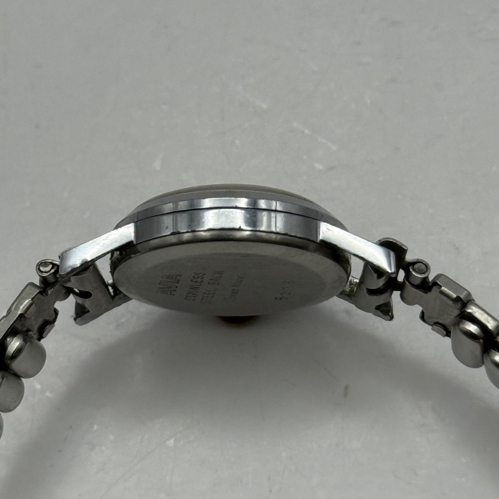 20mm Vintage Ladies Avia 15 Jewels Swiss Stainless Steel Manual Wind Watch PARTS