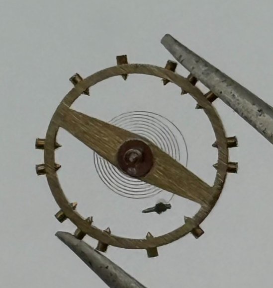 ETA 2512 Balance Wheel Complete And Spring 1112 M Watch Movement Parts NOS