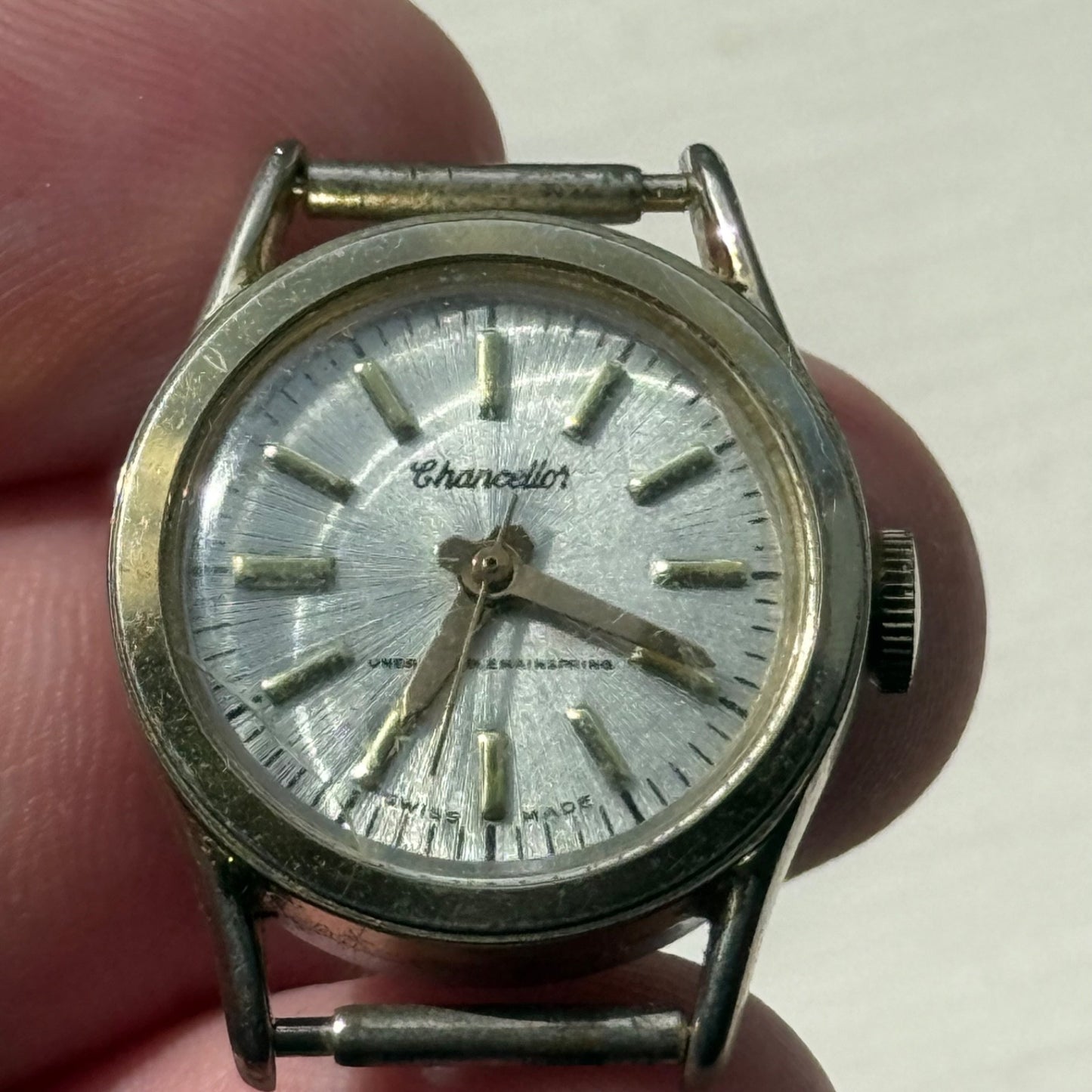 21mm Running Vintage Ebosa 86 Chancellor Unbreakable Spring Watch FOR PARTS