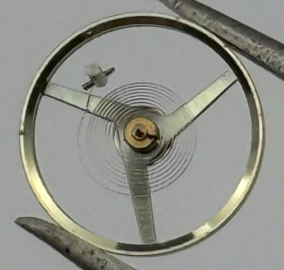 FEF 371 Balance Wheel Complete And Spring 6 3/4-8''' 1572 M Watch Movement Parts