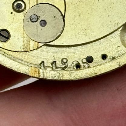 36.2mm Unidentified Antique Key Wound Pocket Watch Movement PARTS REPAIR SPARES