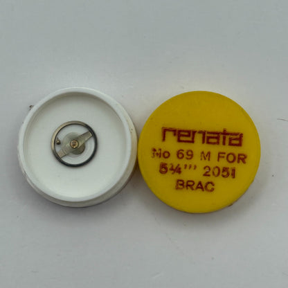 Brac 2051 Balance Wheel Complete And Spring  5¼’’’ 69 M Watch Movement Parts NOS