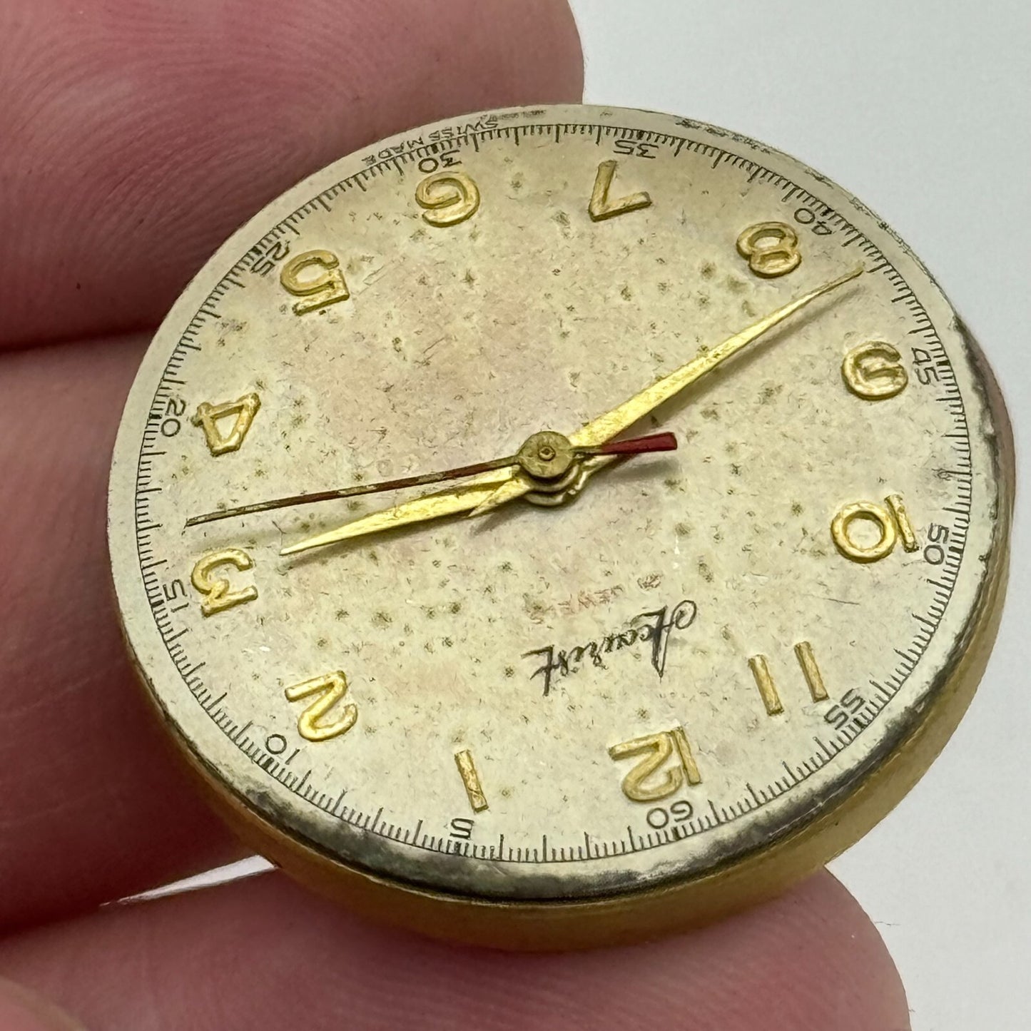 28.3mm Enicar A-R 410 Accurist Manual Wind Watch Movement Swiss Vintage PARTS