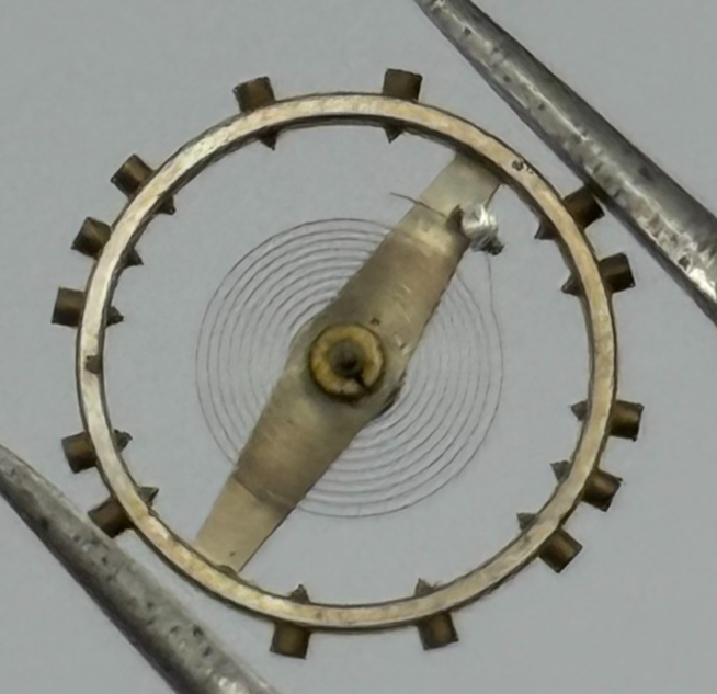 AS 984 Balance Wheel Complete And Spring 10 1/2''' 30 M Watch Movement Parts NOS