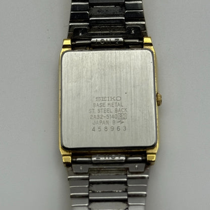 Seiko Ladies Quartz Watch Date Dial Gold Tone Bracelet Japan 25mm PARTS REPAIR