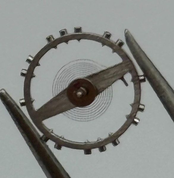 ETA 2412 Balance Wheel Complete And Spring 6¾''' 1257 M Watch Movement Parts NOS