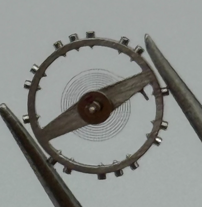 ETA 2412 Balance Wheel Complete And Spring 6¾''' 1257 M Watch Movement Parts NOS