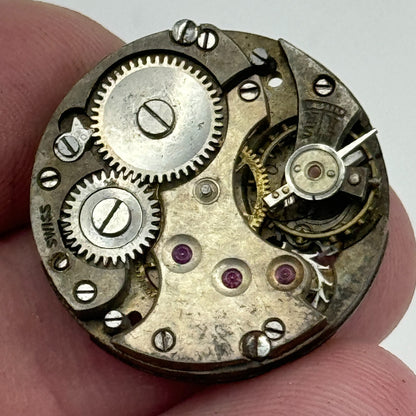 23.6mm Unidentified Cal 8028 Manual Wind Watch Movement Swiss Vintage PARTS