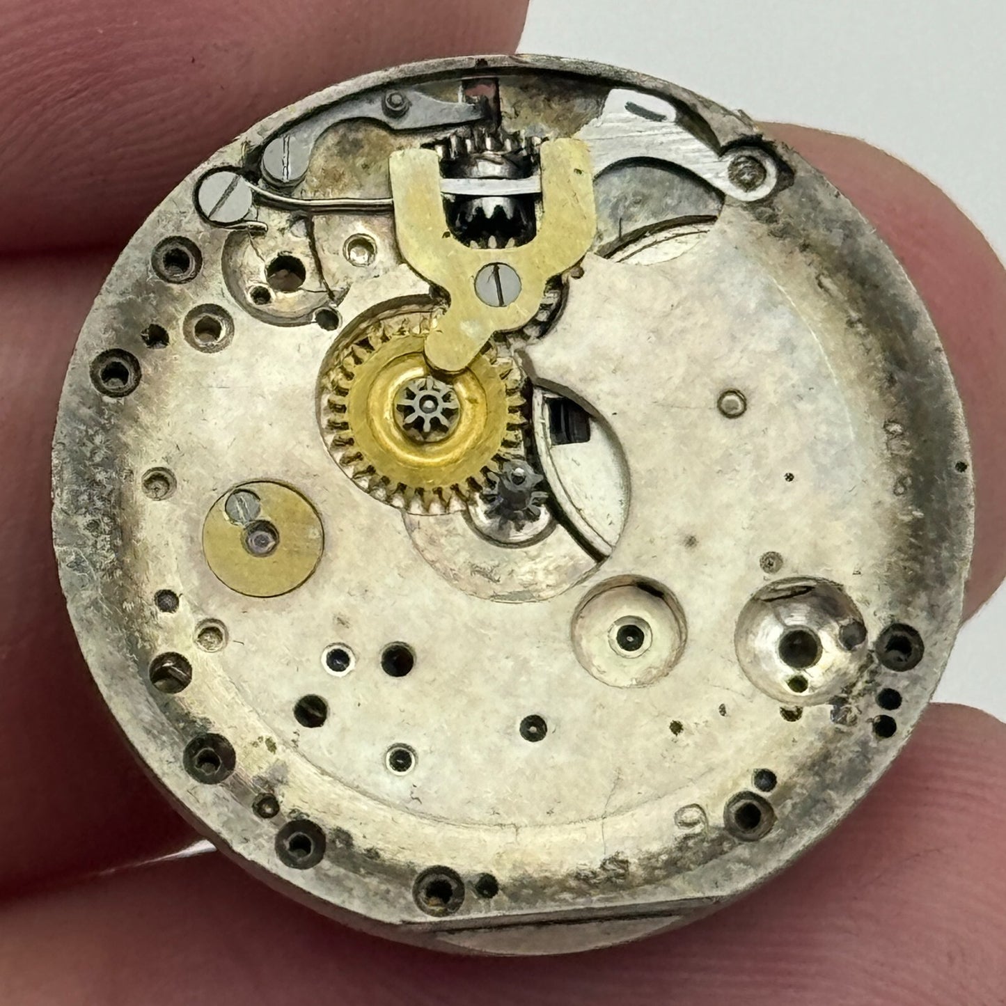 24.8mm Swiss Roman Numerals Trench Watch Movement Dial Manual Wind PARTS SPARES