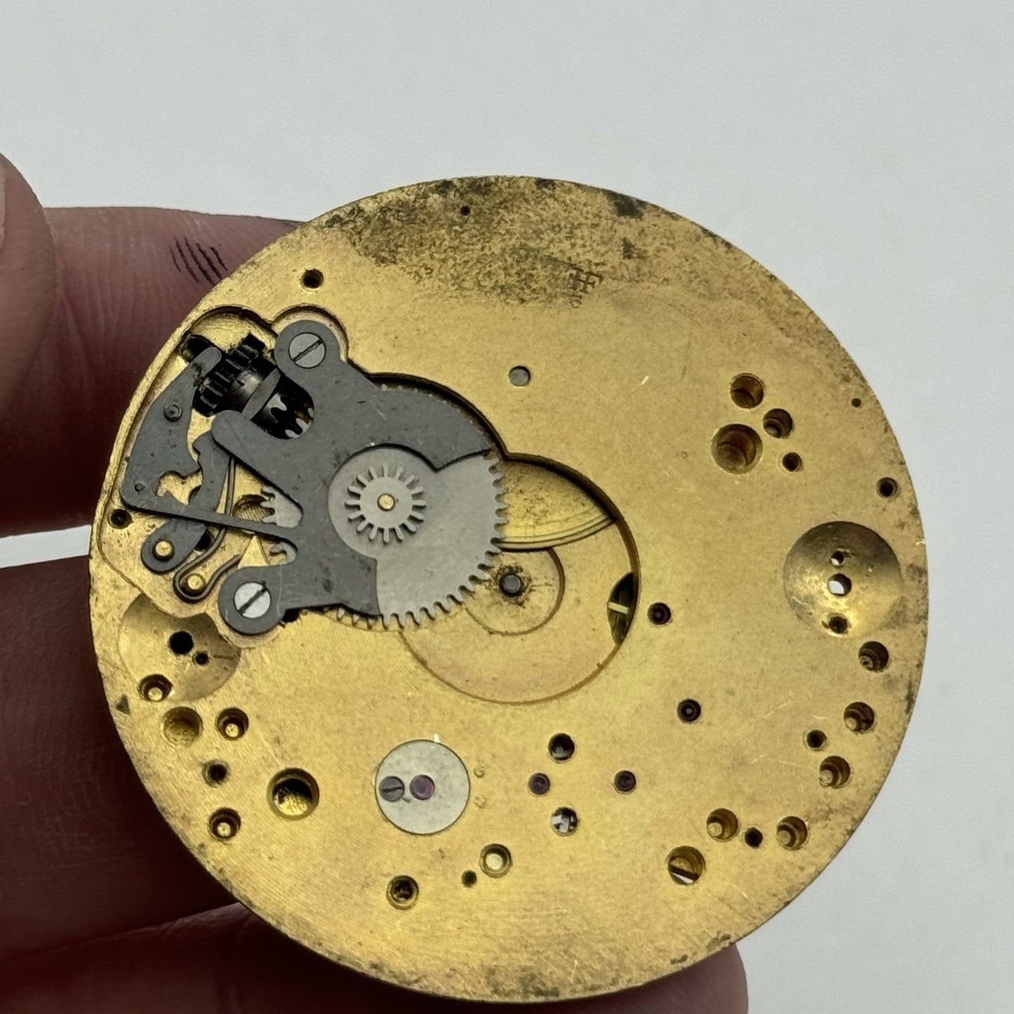42.9mm Very Rare FHF Cal 3 Vintage Pocket Watch Movement PARTS REPAIR SPARES