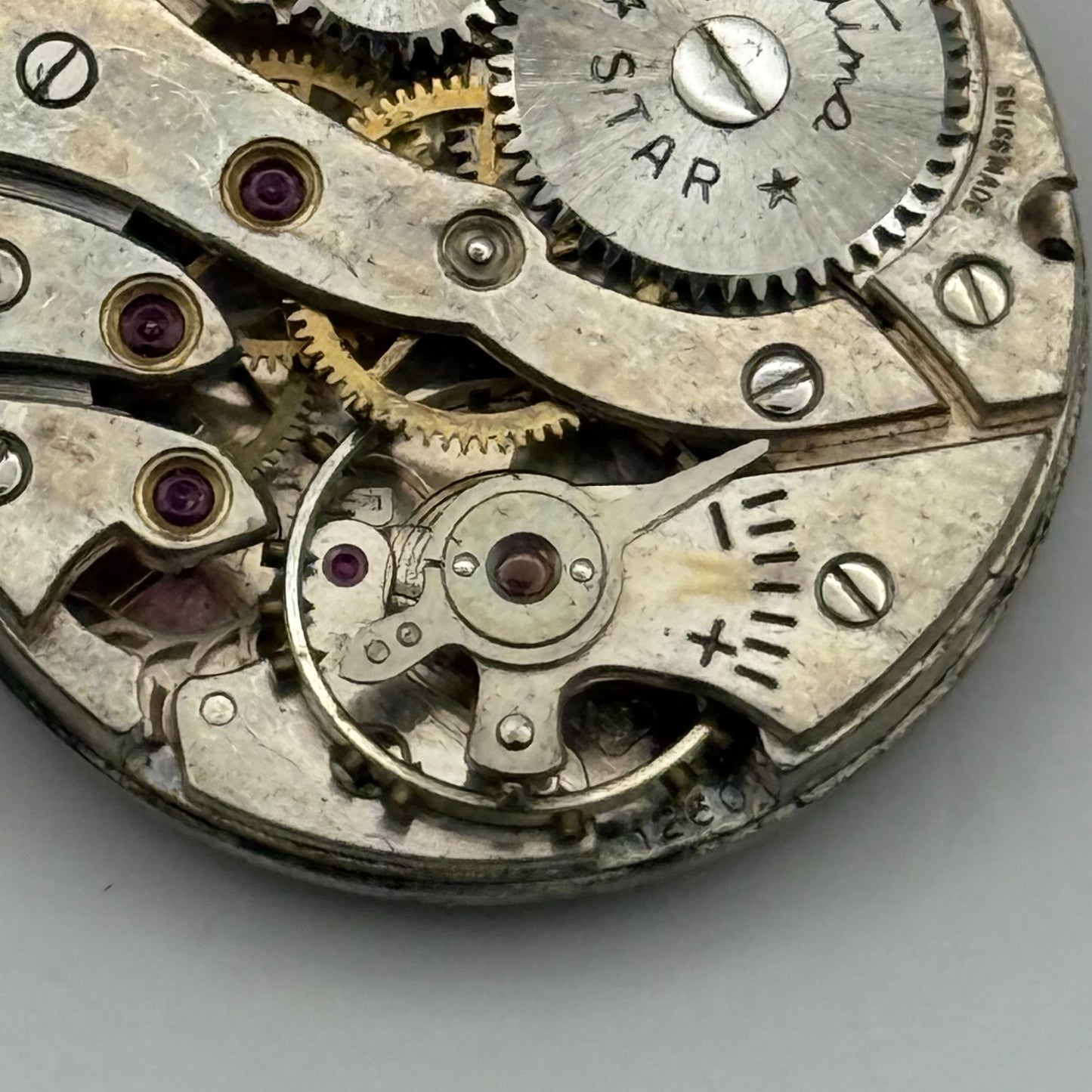 ETA 1260 Watch Movement Bentima Star Manual Wind Vintage Parts Repair 23.6mm