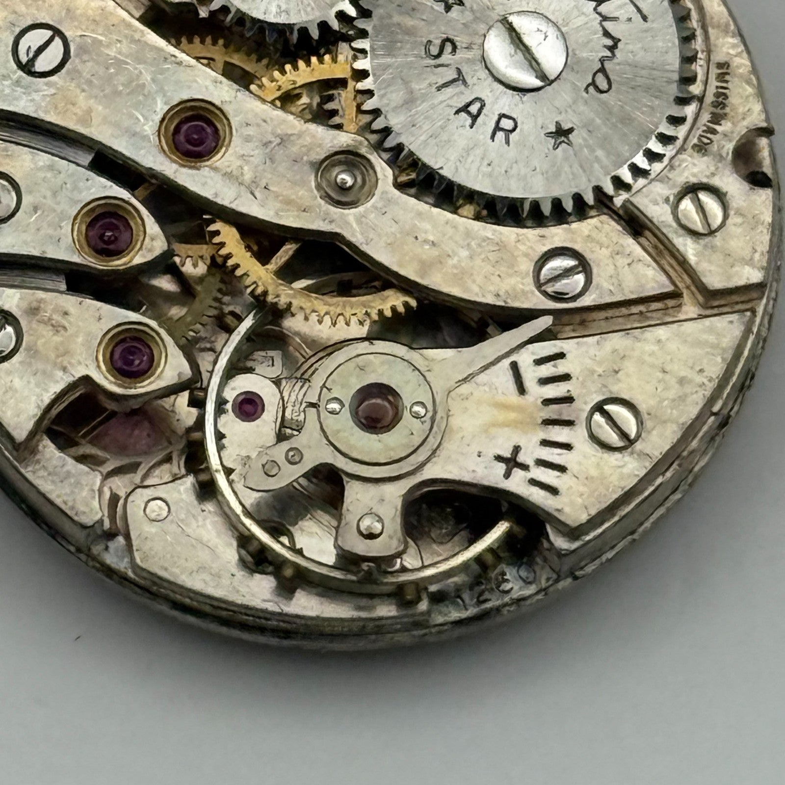 ETA 1260 Watch Movement Bentima Star Manual Wind Vintage Parts Repair 23.6mm