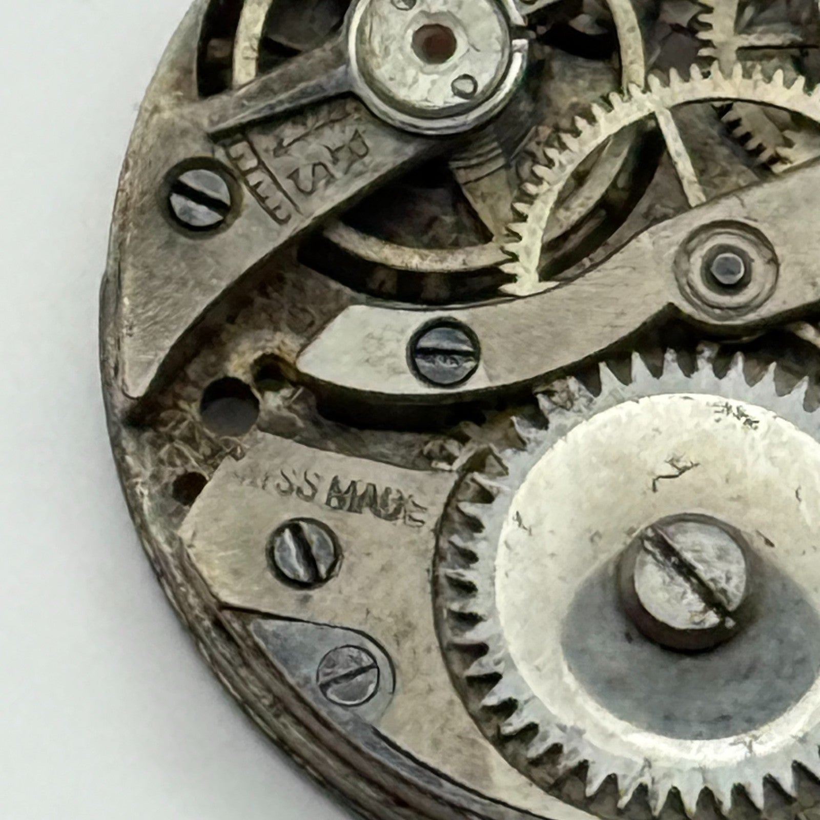 AS A Schild Swiss Watch Movement Manual Wind Vintage Parts Repair Spares 24.7mm