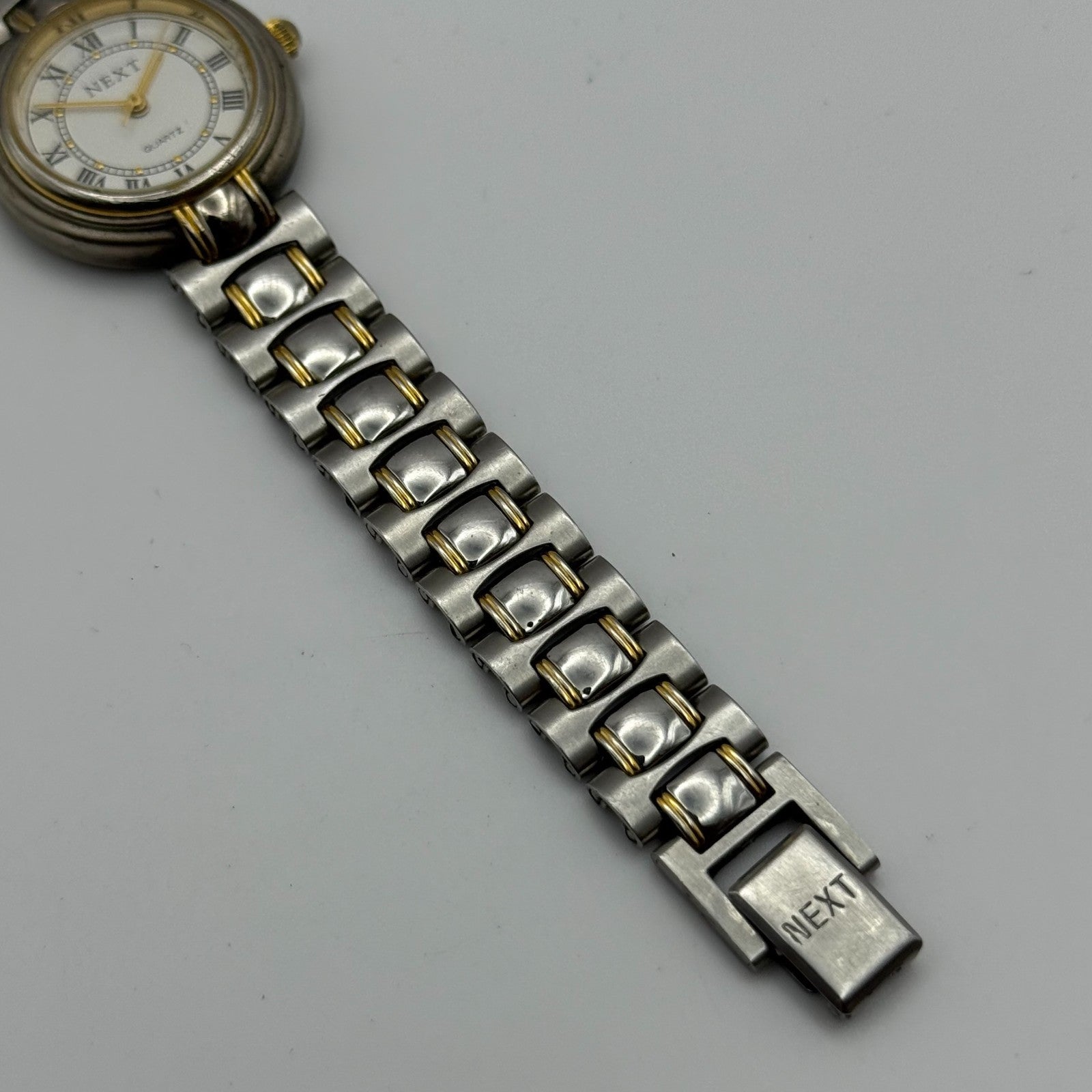 27mm Working Ladies Next Two Tone Roman Numerals Quartz Watch 5.75 Inches