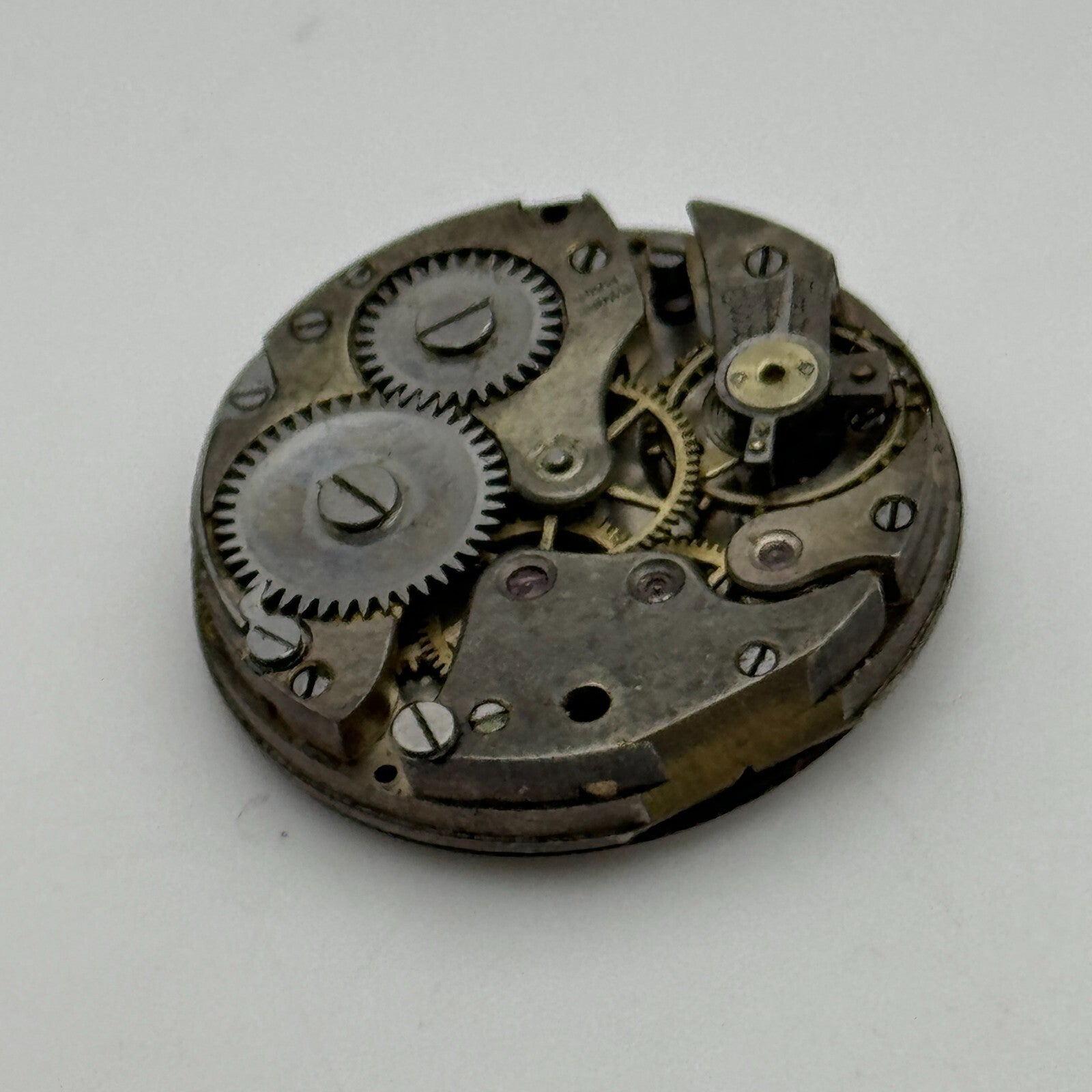 24.8mm Swiss Porcelain Dial Red 12 Trench Manual Wind Watch Movement PARTS