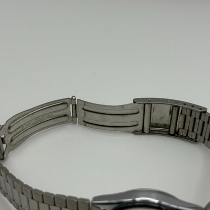 Citizen CQ Quartz Watch 6110-073185 Date Silver Tone Japan 30mm PARTS REPAIR