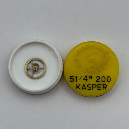 Kasper 200 Balance Wheel Complete And Spring 5¼’’ Watch Movement Parts NOS 
