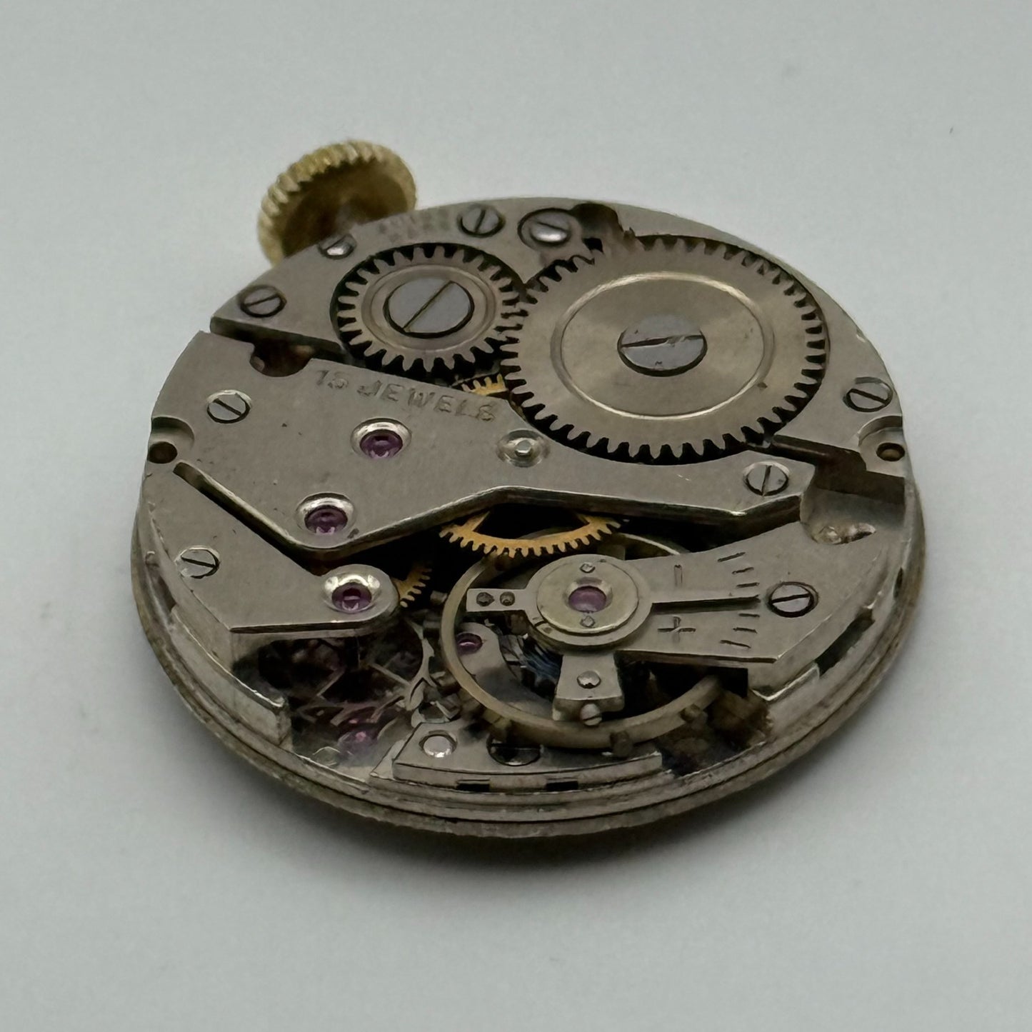 AS 1002 984 Watch Movement Avia Manual Wind Vintage Swiss Parts Repair 23.4mm