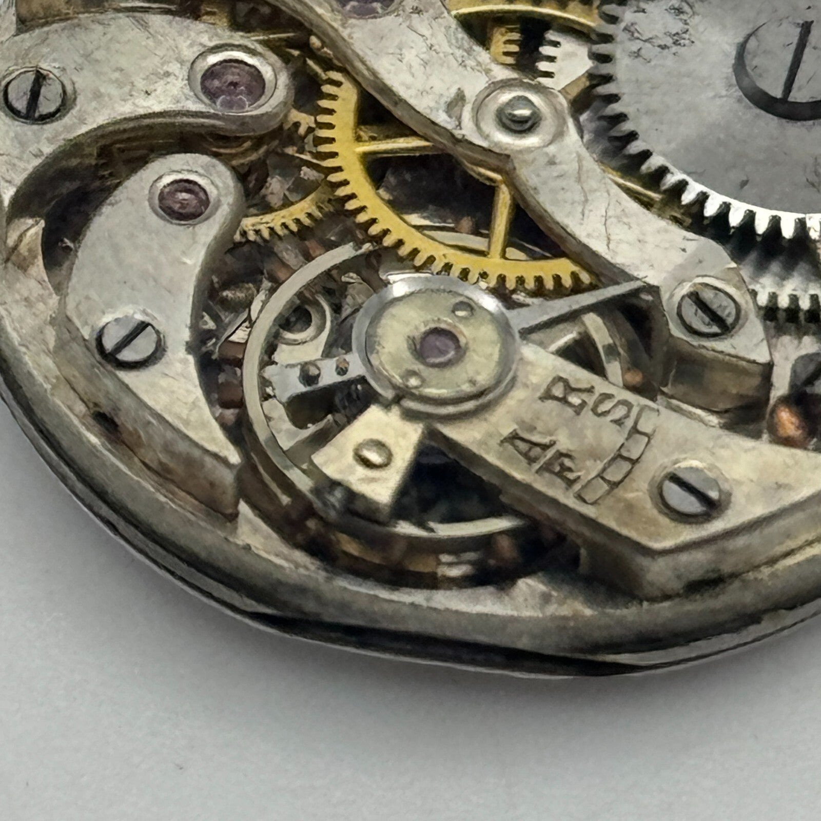 25mm Unidentified Roman Numerals Trench Watch Movement Manual Wind PARTS SPARES