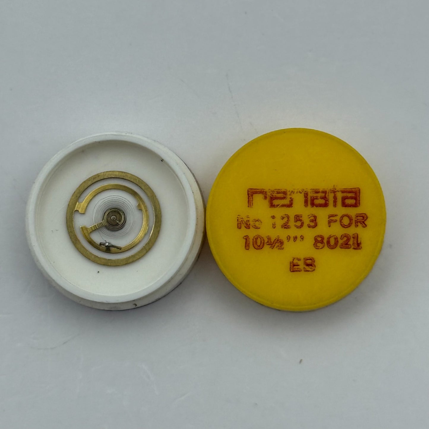 EB 8021 Balance Wheel Complete And Spring  10½’’’ 1253 Watch Movement Parts NOS