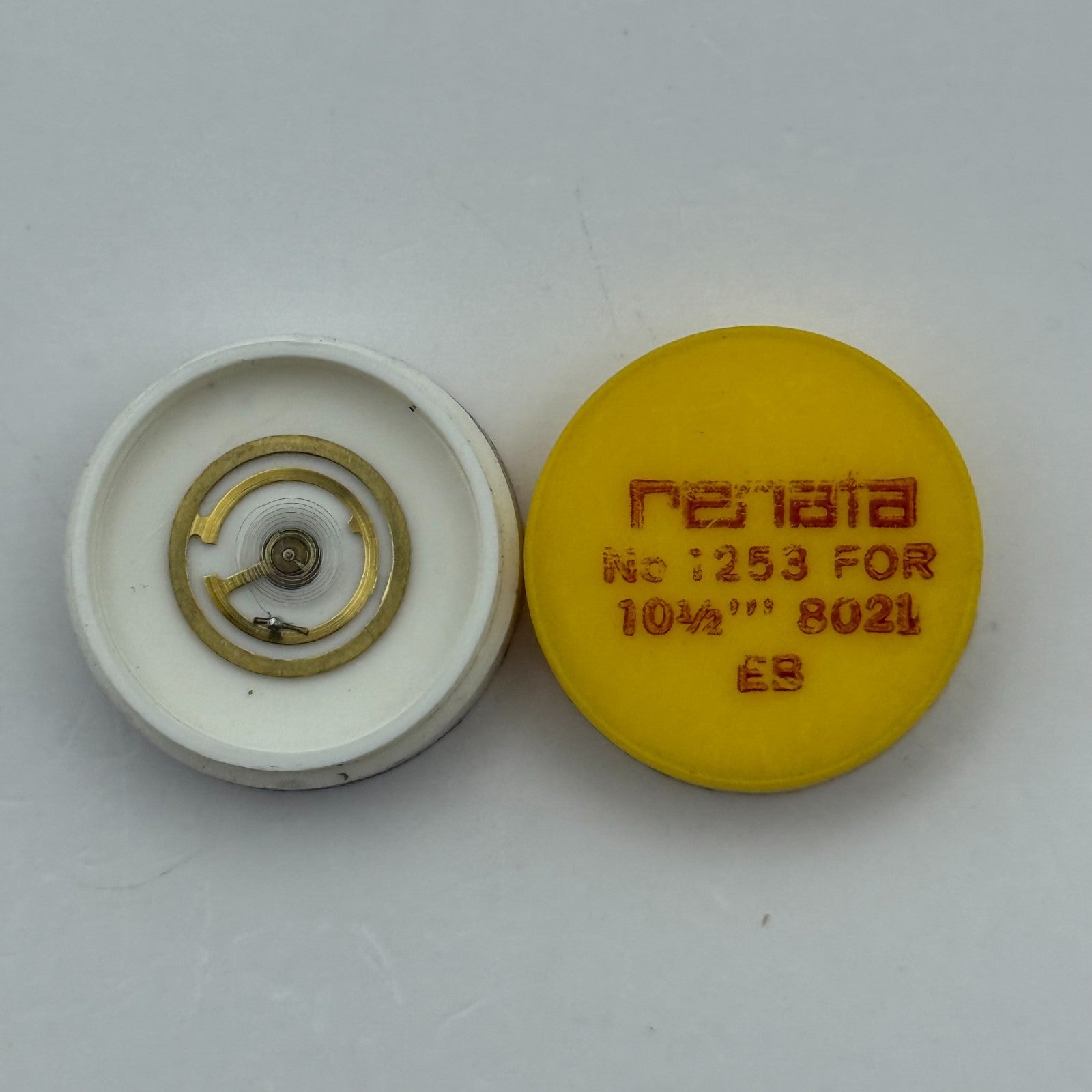 EB 8021 Balance Wheel Complete And Spring  10½’’’ 1253 Watch Movement Parts NOS