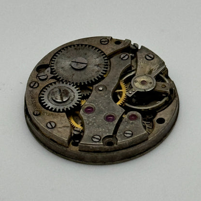 23.6mm Unidentified 15 Jewels Swiss Vintage Manual Wind Watch Movement PARTS