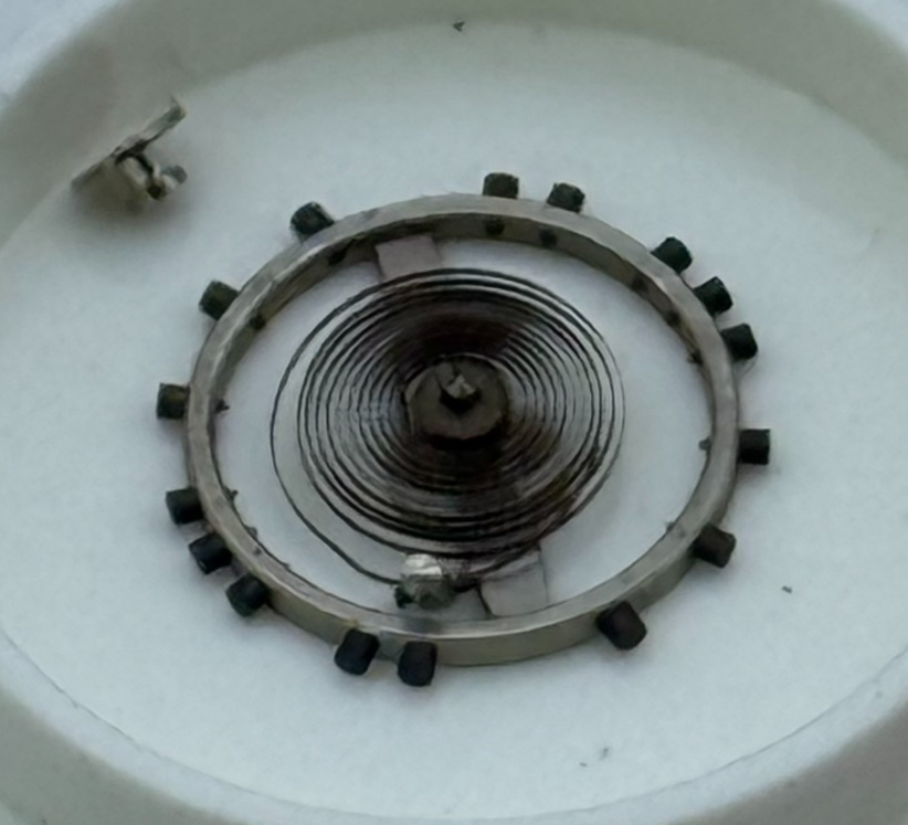 AS 340 Balance Wheel Complete And Spring 10 1/2''' 17 Watch Movement Parts 