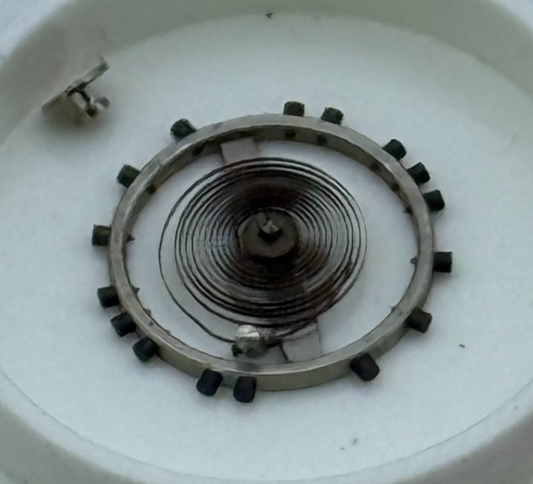 AS 340 Balance Wheel Complete And Spring 10 1/2''' 17 Watch Movement Parts 