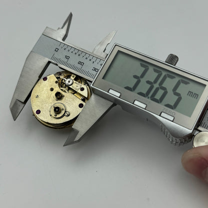 36.5mm Antique Key Wound Beautiful Gold Plated Dial Pocket Watch Movement PARTS