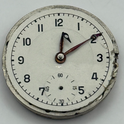 Majex EW 585 Watch Movement Manual Wind Vintage Swiss 15 Jewels Parts 26.8mm