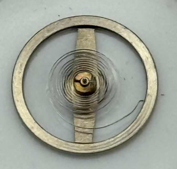 Amida 562 Balance Wheel Complete And Spring  8¾’’’ 874 Watch Movement Parts NOS