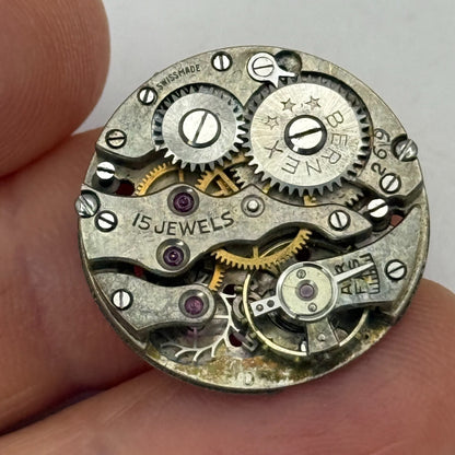 22mm Vintage Bernex Maru 269 Swiss Made Manual Wind Watch Movement PARTS REPAIR