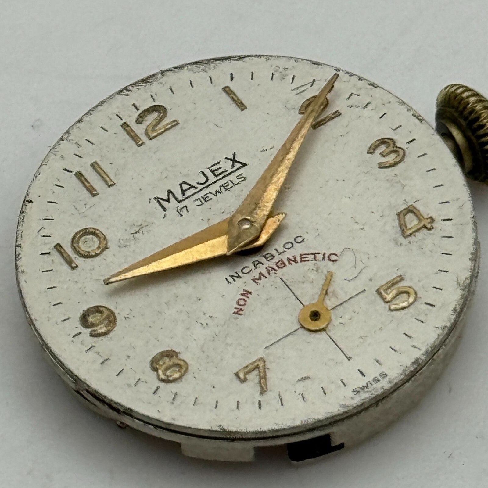 19.6mm Majex UT Unitas 6360 Runs Shortly Manual Wind Swiss Watch Movement PARTS