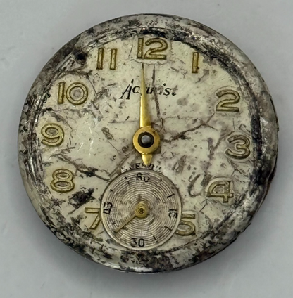 19.5mm Vintage Accurist AS 1156 Swiss Manual Wind Watch Movement PARTS REPAIR