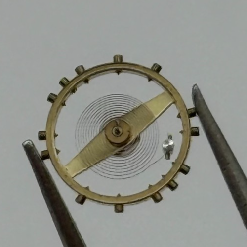 AS 500 Balance Wheel Complete And Spring 6 1/2’’’ 427 Watch Movement Parts NOS
