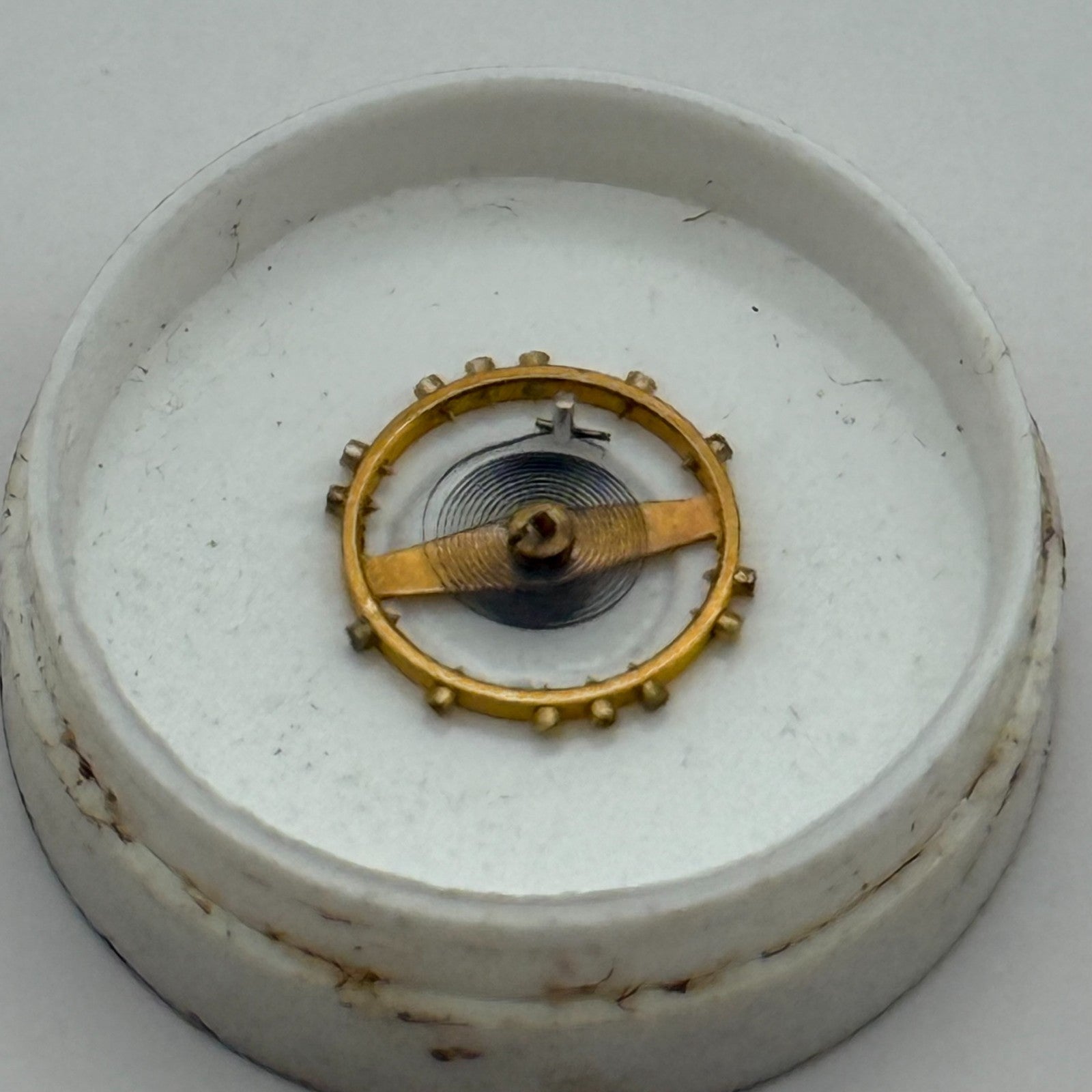 AS 1051 Balance Wheel Complete And Spring 5¼’’’ 34 Watch Movement Parts NOS