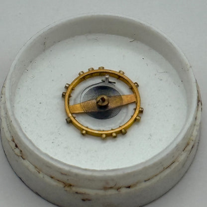 AS 1051 Balance Wheel Complete And Spring 5¼’’’ 34 Watch Movement Parts NOS