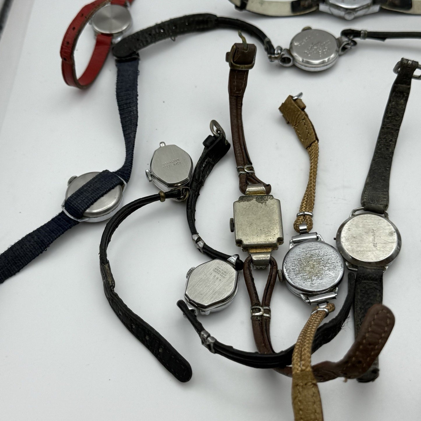 Bundle Of Ladies Vintage Manual Wind Wristwatches Joblot PARTS REPAIR SPARES