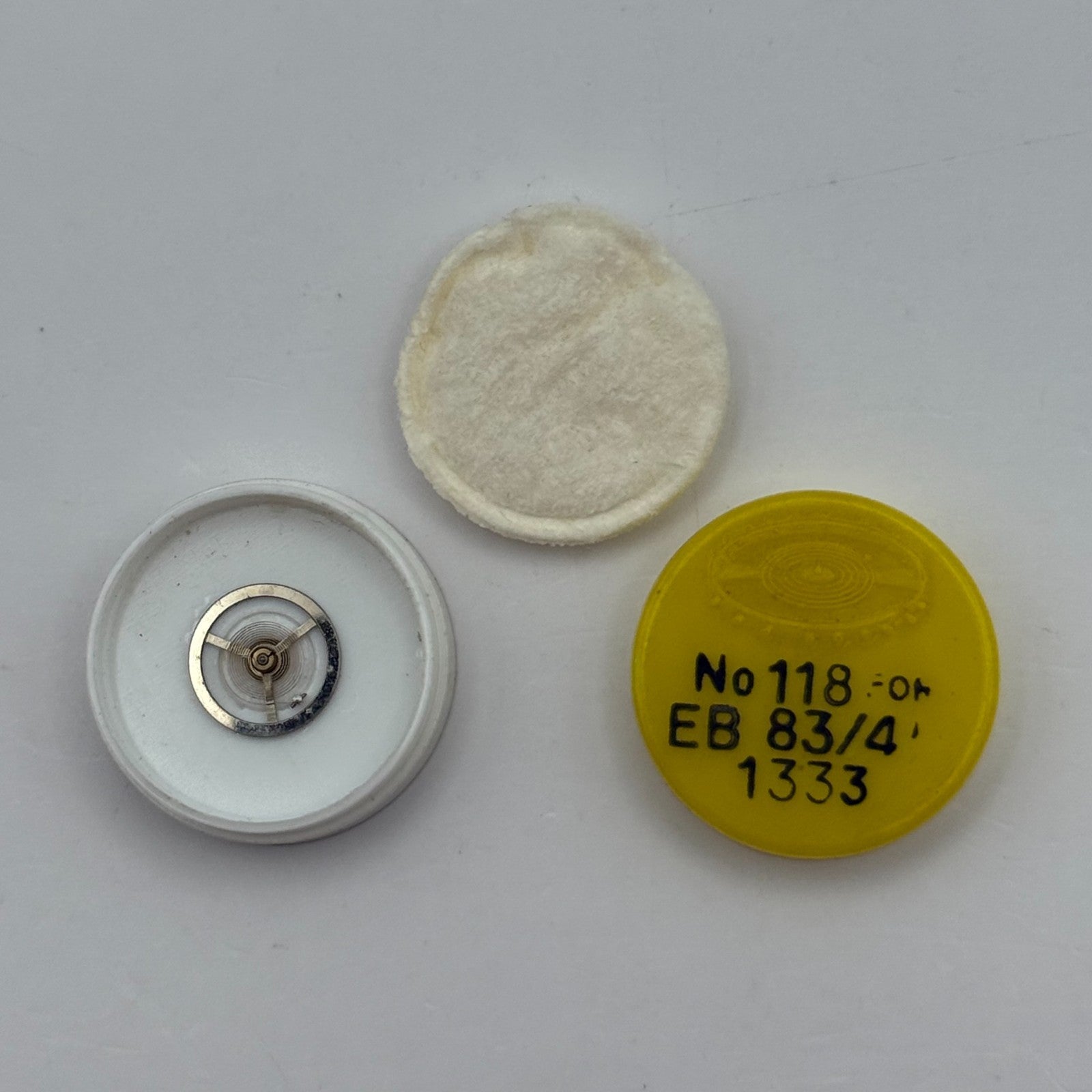 EB 1333 Balance Wheel Complete And Spring 8¾’’’ 118 Watch Movement Parts NOS