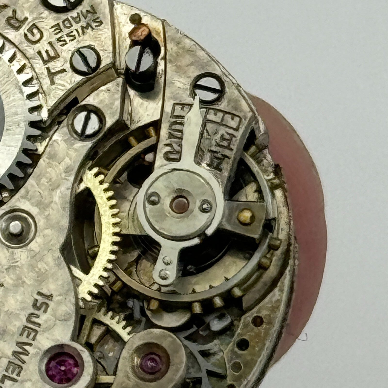 23.7mm Tegra 15 Jewels Swiss Porcelain Dial Trench Watch Movement Manual Wind