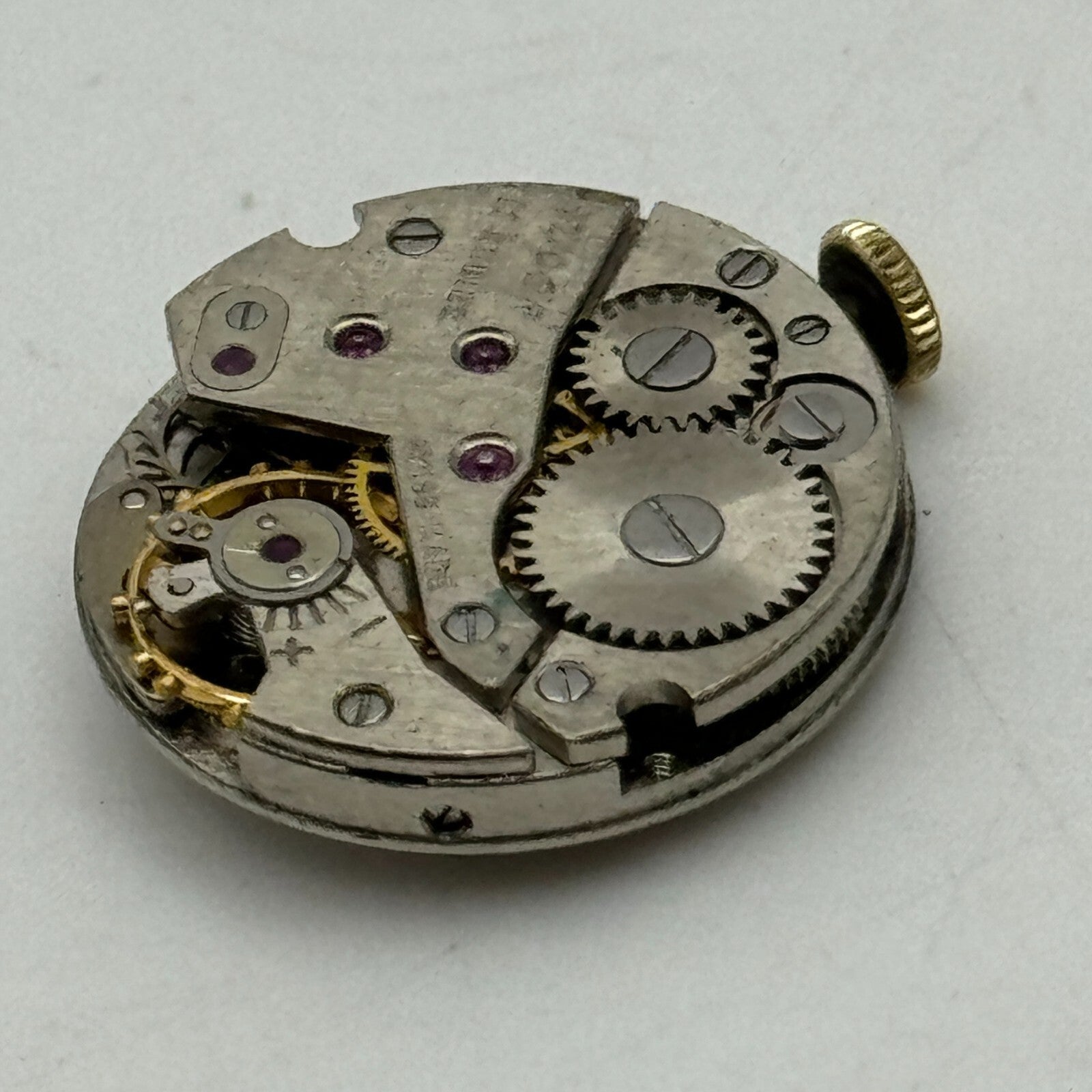 19.6mm Tudor Cal 2325 & 4.2mm Rolex Crown Manual Wind Swiss Watch Movement PARTS