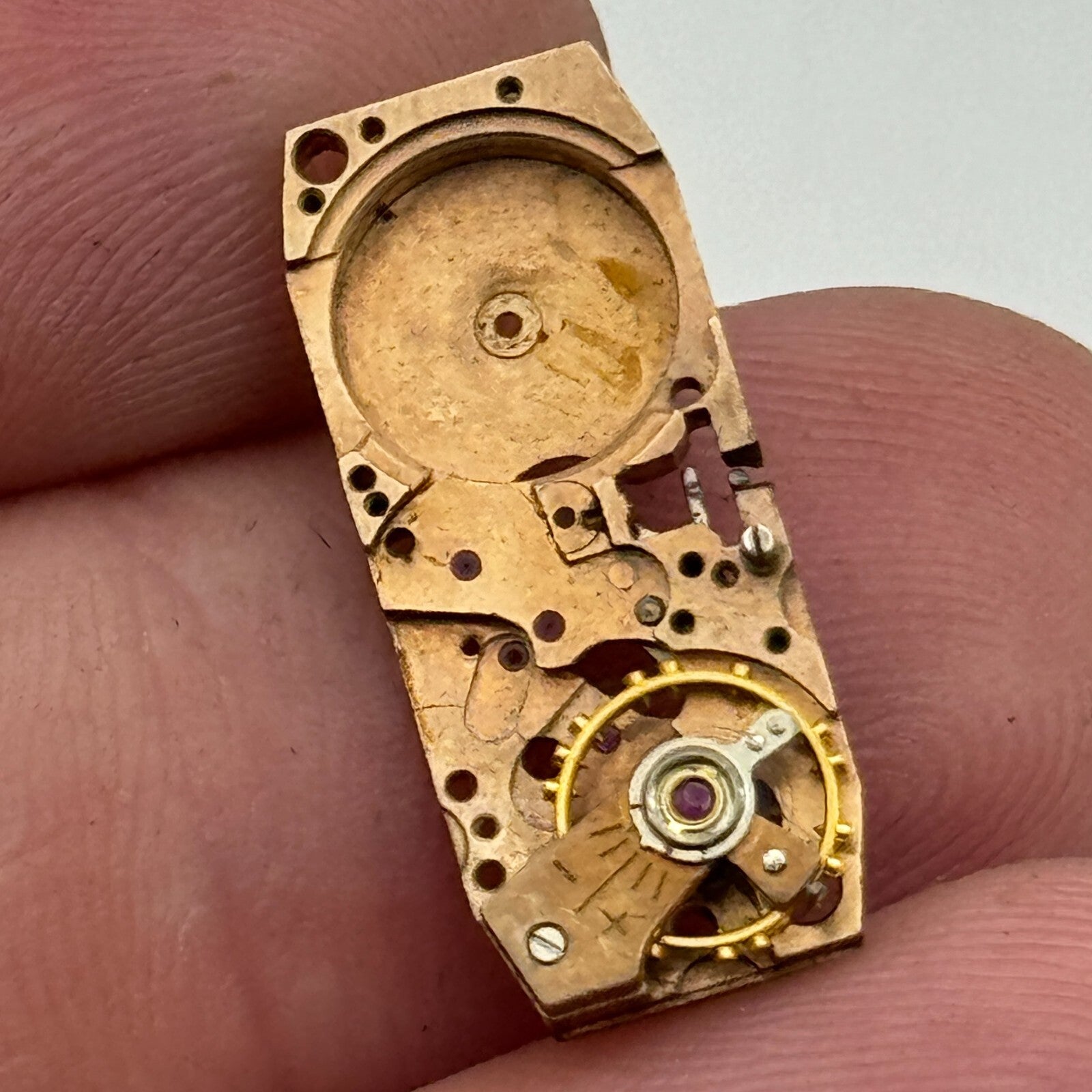 9mm Ladies Helvetia FHF 59N Balance Ok Manual Wind Partial Watch Movement PARTS