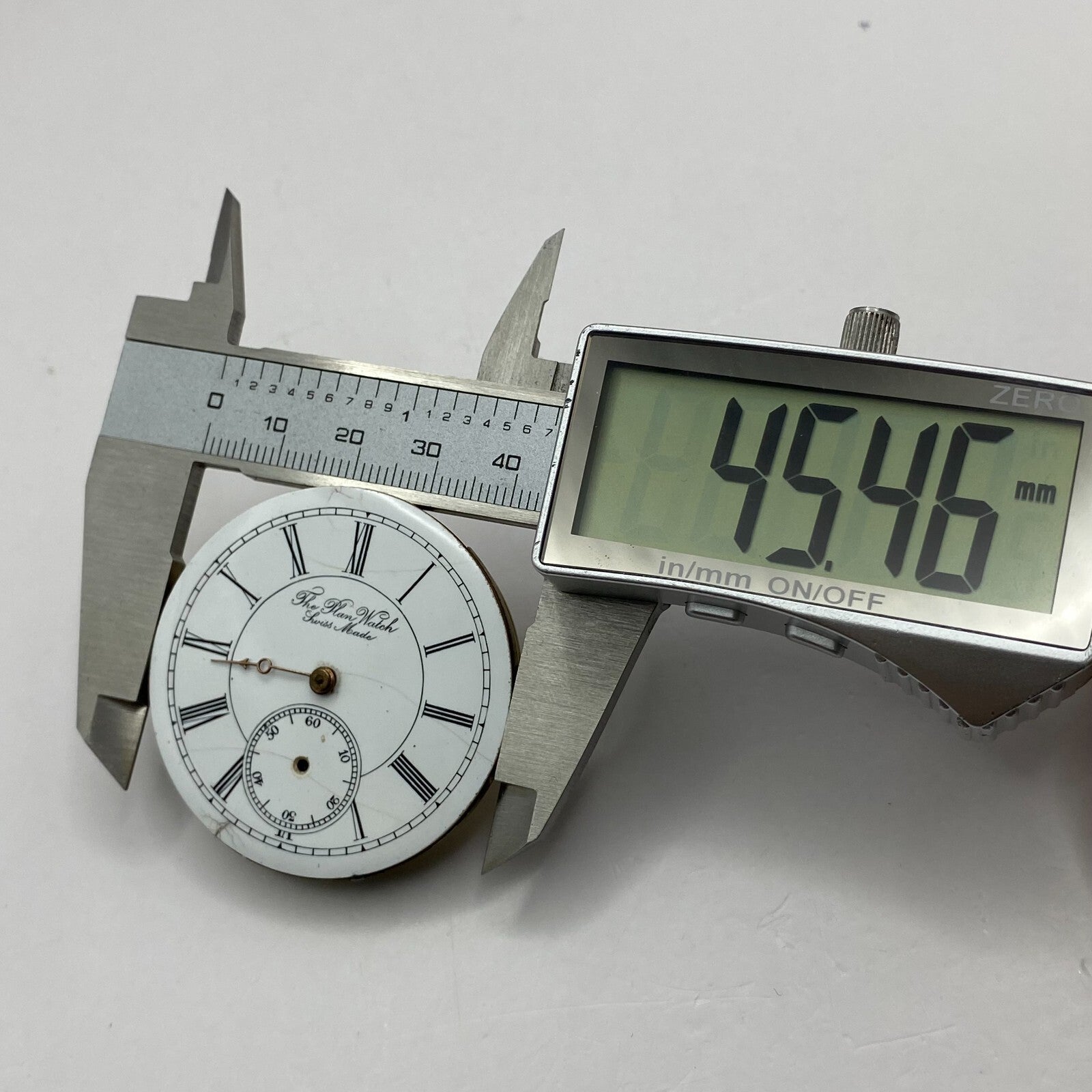 45.6mm Antique The Plan Watch Swiss Made Pocket Watch Movement PARTS REPAIR