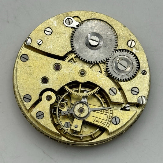 41.7mm Manual Wind Unidentified Patent Pocket Watch Movement White FOR PARTS
