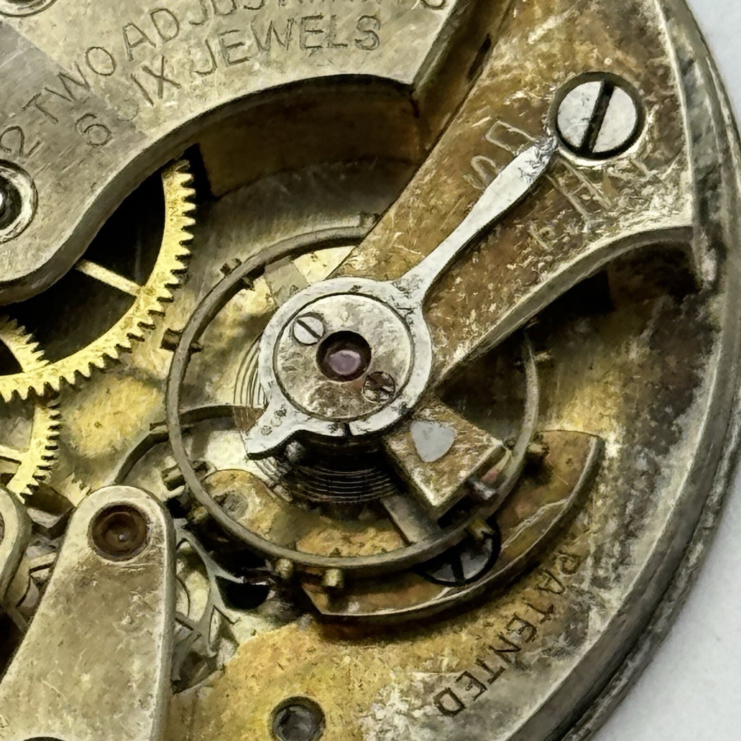 42.7mm Manual Wind Buren Watch Co Higher Grade Pocket Watch Movement FOR PARTS