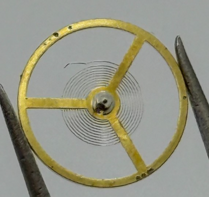 c.603 Balance Wheel Complete And Spring 10 1/2''' Watch Movement Parts NOS