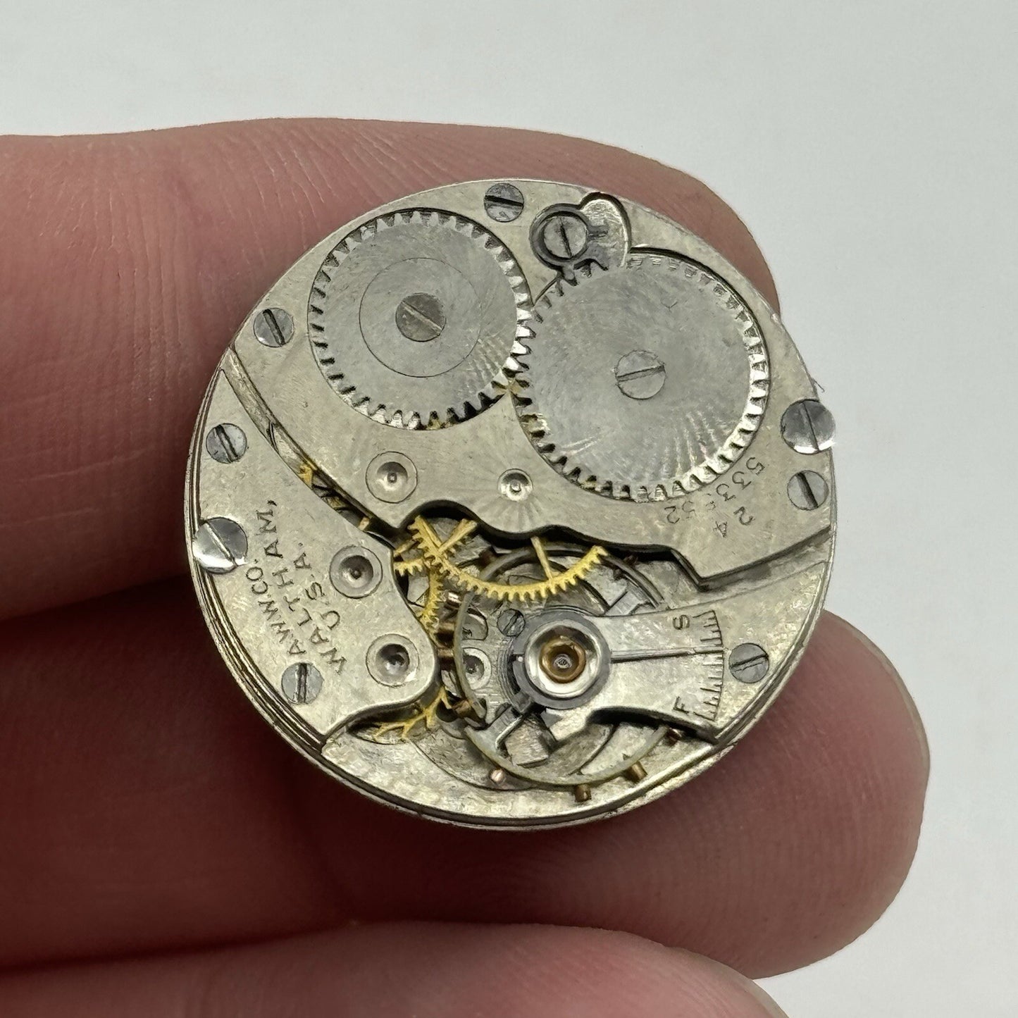 25.3mm Waltham USA Grade 561 Model 1898 Manual Wind Watch Movements PARTS REPAIR