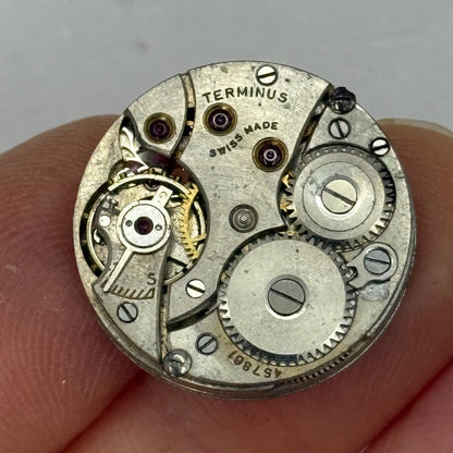 21.9mm Vintage Terminus High Grade Swiss Manual Wind Watch Movement PARTS