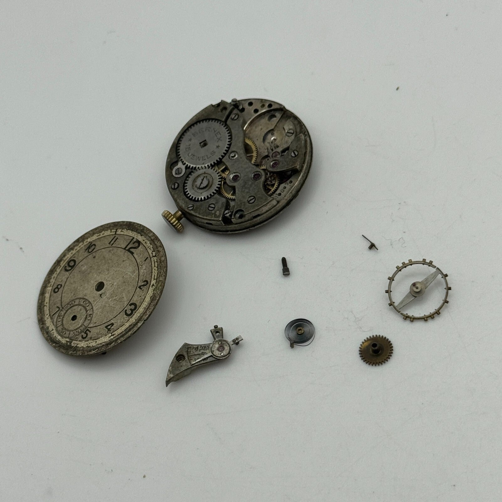 27.1mm Men's Bernex FHF 15 Jewels Trench Watch Movement Manual Wind Swiss PARTS