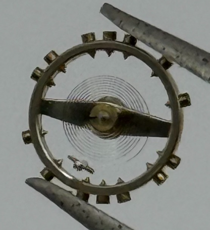 FEF 6600 Balance Wheel Complete And Spring 1181 M Watch Movement Parts NOS